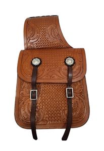 Sacs de selle de saut équestre en cuir véritable de haute qualité usinés à la main vêtements d'équitation occidentale pour chevaux - Product Image 2