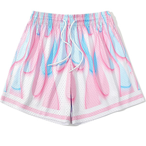 Summer Running <b>Shorts</b> <b>Men</b> Casual <b>Jogging</b> Sport <b>Short</b> Pants Wave Pattern Solid Color Drawstring Loose Dry Gym Sports <b>Shorts</b> - Product Image 1
