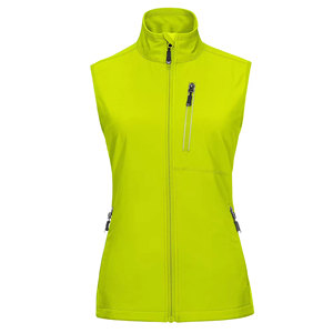 Nouveau gilet en softshell pour femme, style unique personnalisé, respirant, couleur unie, look décontracté, coupe ajustée, vêtement d'extérieur, vêtement d'hiver, gilet en softshell - Product Image 1