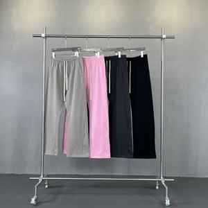 Pantalon de survêtement décontracté pour homme 2025, en toile délavée à l'acide, coton lourd, logo brodé, jambe large - Product Image 3