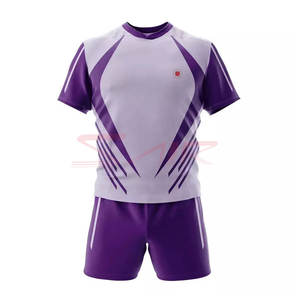 Ensembles de rugby professionnel de haute qualité pour hommes, logo personnalisé, uniformes sportifs en polyester, vêtements de sport d'équipe - Product Image 1