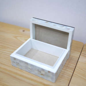 Caja de Joyería de Viaje Pequeña Personalizada TIMELESS CRAFT, Material MOP, Organizador de Joyas, Estuche para Anillos, Aretes, Collares, Regalo - Product Image 3