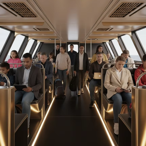 Yacht de croisière UBI 18100 en aluminium marin personnalisé, 11,8 m, 100 passagers, moteur inboard - Product Image 6