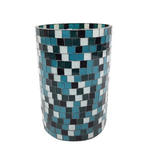 Bougeoir et support en mosaïque de lustre marron durable pour la décoration de maison et de mariage Support votif rond en verre décoratif pour la maison - Product Image 2