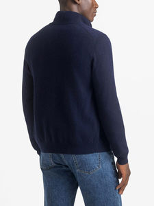 Suéter Casual de Punto para Hombre, con Cierre Frontal, 100% Algodón, Delgado, para Invierno, con Logotipo Personalizado OEM - Product Image 2