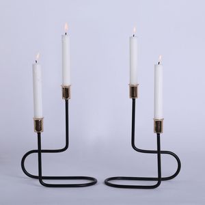 Candelabro de Metal de Diseño, Centro de Mesa Artístico, Adorno para el Hogar, Moderno y Elegante - Product Image 6