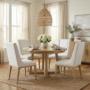 Chaise de salle à manger scandinave moderne durable, bois de chêne de haute qualité avec rembourrage pour meubles de maison, meubles de salle à manger - Product Image 5