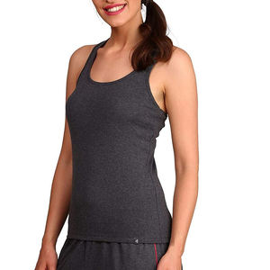 Camiseta sin mangas de alta calidad para mujer, camiseta sin mangas de secado rápido transpirable de algodón 100%, camiseta sin mangas de algodón para ropa de gimnasio para mujer - Product Image 3