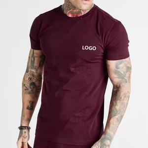 OEM séchage rapide surdimensionné Muscle Fitness hommes Gym t-shirts haute qualité été hommes en relief t-shirts avec logo et design personnalisés - Product Image 2