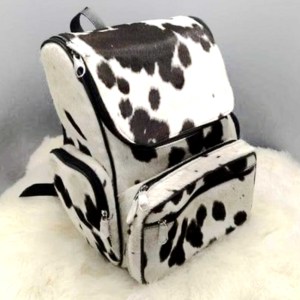 กระเป๋าเป้หนังทำจากขนสัตว์,กระเป๋าหนังทำมือลายข้าวเยอะ - Product Image 3