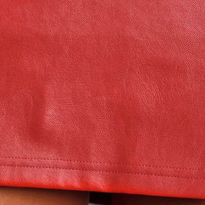 Faldas informales de cuero PU de verano para mujer, ropa de calle personalizada, moda en colores sólidos, logotipo personalizado cómodo OEM - Product Image 6