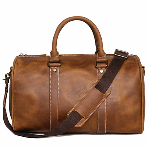 Personalized Luxury Leather Hanging Clothes <b>Bag</b> Eco-Friendly Durable Duffel <b>Bag</b> Shoe Pouch Carry-on <b>Garment</b> <b>Bag</b> Gift <b>Bag</b> Man - Product Image 1