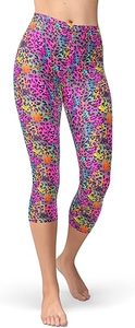 Leggings capri taille haute pour femmes, imprimé océan, extensibles, pour yoga, fitness, entraînement, course à pied, vêtements de sport - Product Image 5
