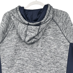 Sudadera con capucha gris azul marino para mujer, ropa de calle, forro polar de algodón transpirable, sudadera clásica con capucha y logotipo frontal para Otoño e Invierno - Product Image 5