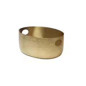 Decorative Elegant <b>Metal</b> Ice Beverage <b>Tub</b> Stylish Wine Chiller Champagne Cooler Party Barware for Wedding Catering Events - Product Image 6