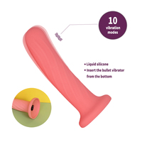 GINYA Neuer Dildo Vibrator aus Flüssigsilikon zur G-Punkt-Stimulation, Penis-Massagegerät, Erotikspielzeug für Erwachsene