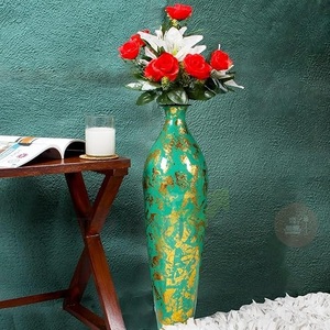 Beautiful Handmade Coastal <b>Iron</b> Flower Vase Tabletop Metal Vase For Wedding And Easter Occasions - Product Image 4