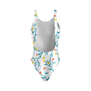 Maillot de bain bikini professionnel pour femme, coupe classique, avec bretelles en V, en Spandex/Polyester écologique, sans couture, imprimé, style body - Product Image 5