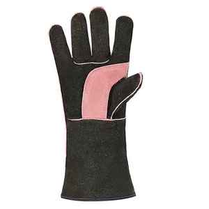 Gants de soudage en cuir haute performance Gants de sécurité robustes Grain de chèvre Vache Protection fendue Mains Gants de soudage en cuir - Product Image 4