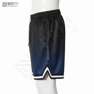 Pantalones Cortos Deportivos de Verano para Hombre, con Logotipo Personalizado de Fábrica, Moda Urbana, Tendencia Deportiva, Algodón Lavado y Elastano, para Gimnasio y Fitness - Product Image 3