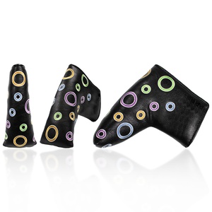 Cubierta de cabeza de golf para hombre de cuero PU para Club de calle forro interior de felpa suave cubierta protectora gruesa con acabado liso y elegante - Product Image 5