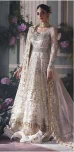 Traje Gharara Blanco Moderno Estilo Bollywood, Vestido de Novia Largo para Mujer India/Pakistaní con Encaje, Ideal para Madre de la Novia - Product Image 3