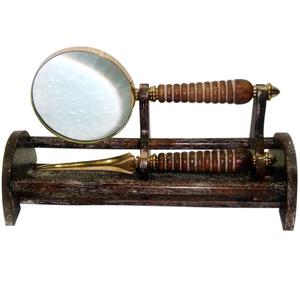 Eye Glass Buena calidad Venta al por mayor Color bronce Nuevo diseño 2025 Indian Handicraft Metal Vintage Lupa Diseño de aspecto antiguo - Product Image 1