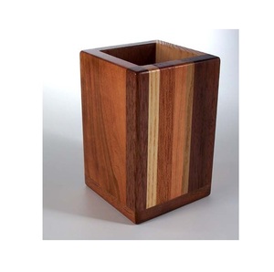 Soporte de madera artesanal para bolígrafo, organizador de escritorio con múltiples ranuras, Ideal para bolígrafos, lápices, papelería, oficina, hogar, estudio, Decoración, regalo - Product Image 4