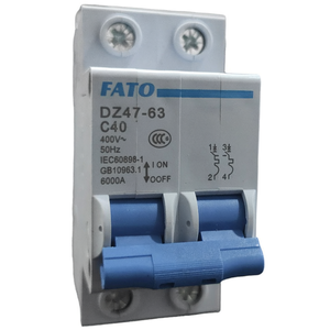 เบรกเกอร์วงจร FATO DZ47-63 2P C40 400V 50Hz IEC60898-1 GB10963.1 - Product Image 3