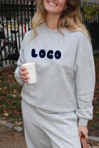 Premium Women's Solid Color Casual Tracksuit Set - Wholesale Custom Cozy Zip-Up Pullover Sweatshirt with Matching <b>Sweatpants</b> - Product Image 2