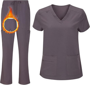 Uniforme médical de confort pour femmes toute la journée | Design personnalisé avec tissu extensible | Idéal pour les environnements de travail professionnels - Product Image 3