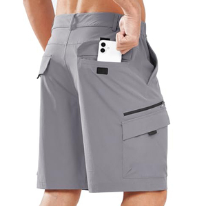 Pantalones cortos Cargo de lona para hombre de alta calidad con logotipo personalizado de alta calidad de talla grande para hombre, pantalones cortos transpirables cómodos para gimnasio - Product Image 5