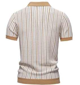 Camiseta Casual de Punto con Cuello Redondo para Hombre, Ecológica, Transpirable, de Secado Rápido, Manga Corta para Verano - Product Image 4