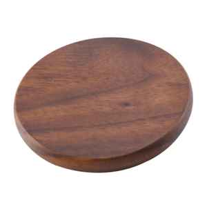 Posavasos de madera redonda posavasos pulido mejor color natural por mn exportaciones posavasos de nogal - Product Image 3