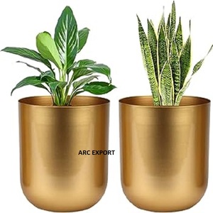 Modern Decorative Planters Aluminum Metal Clear Polished Big Size Fancy Home Indoor Outdoor Decorating Planter for Top Sale - Product Image 6