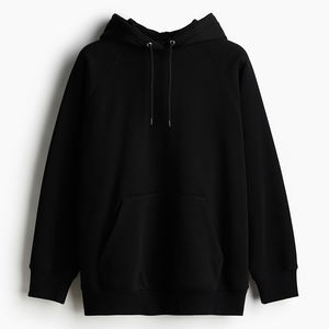 Venta al por mayor 500gsm Sudadera con capucha en blanco algodón entrenamiento Sudadera con capucha caída del hombro inalámbrico Sudadera con capucha de los hombres de gran tamaño - Product Image 5