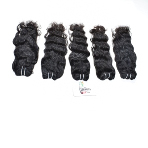 วิกต่อผมมนุษย์ผมลอนธรรมชาติสีดำ - Product Image 3