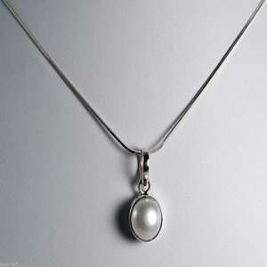 Collar de Perlas de Agua Dulce de Plata de Ley 925 Navya Craft, Regalo de Navidad, Aniversario, Cumpleaños o Día de San Valentín para Esposa - Product Image 4