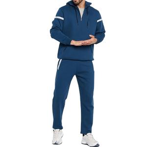 Conjuntos de Sudadera con Capucha y Pantalones Deportivos con Cierre de Cremallera, Precio al por Mayor, Diseño OEM, Hechos a Medida, Trajes Deportivos Casuales para Hombre - Product Image 1