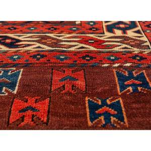 Alfombras de Lana Anudadas a Mano Kiaan de Gran Tamaño, Rectangulares de 9x12, con Patrón Geométrico Abstracto para Entrada, Pasillo, Modelo Paem-792, Rojo Naranja - Product Image 3