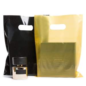 Vente en gros de sacs à provisions en plastique découpés à l'emporte-pièce imprimés et étanches avec logo - Product Image 1