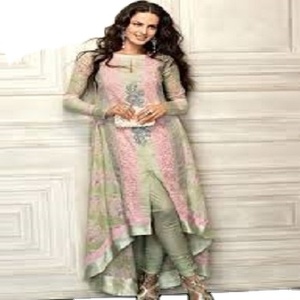 Kanya Libas Salwar Kameez, Material de Lino, Diseño de Mangas, Hermosa Moda India y Pakistaní, Ropa de Fiesta para Damas, Bordado - Product Image 2