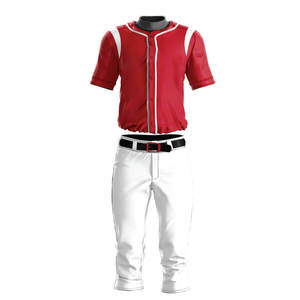 Dernier modèle Nouveaux services OEM Uniforme de baseball en polyester 100% imprimé uni Ensemble maillot et short avec impression de logo personnalisée - Product Image 6