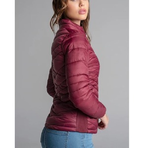 Veste matelassée légère tricotée imperméable pour femmes avec broderie automne hiver col de chapeau coupe ajustée fournisseur chaud de BD - Product Image 4