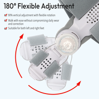 Sangle de fixation du pouce du pied pour le correcteur de pieds saillants, pour le valgus du pouce et des orteils superposés