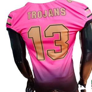 Maillot de football américain maillot de fan parent sublimation matériel broderie sergé grande taille soutien personnalisé Fabriqué en usine au Pakistan - Product Image 1