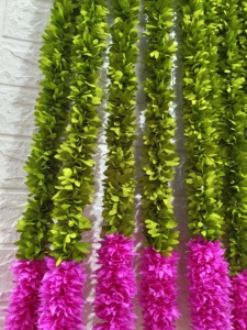 Guirnalda de flores de jazmín artificiales Diwali hogar templo decoración boda del sur de la India cadena Floral boda moda cumpleaños telón de fondo - Product Image 3