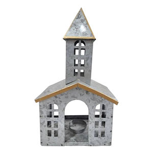 Maison de Noël en fer galvanisé durable, idéale pour la décoration de Noël à la maison, en famille, pour les fêtes et les festivals - Product Image 2