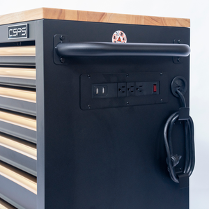 Armoire de rangement d'outils en gros 07 tiroirs chariot à outils ensemble boîte avec roues poudre acier côté pour mécanicien Garage automobile - Product Image 4