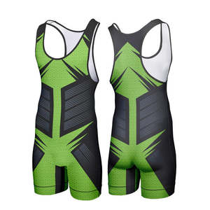 Traje de Lucha Libre para Hombre, Ligero, Compresión Ajustada, Tejido de Poliéster/Algodón, Secado Rápido, Transpirable, para Gimnasio y Lucha Libre - Product Image 4